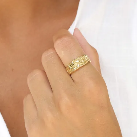 waterproof ring in verguld staal - OCEANA