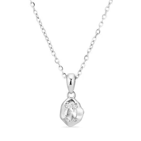 waterproof zirkoon ketting in staal - OCEANA