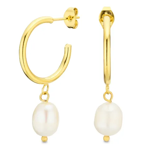 waterproof parel halfcreool in verguld staal - OCEANA