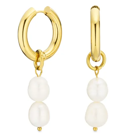 waterproof parel creool in verguld staal - OCEANA