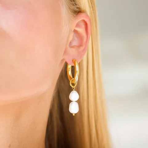 waterproof parel creool in verguld staal - OCEANA