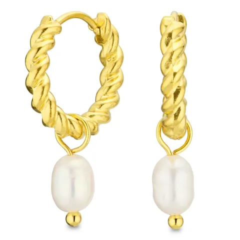 waterproof parel creool in verguld staal - OCEANA