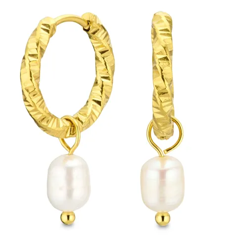 waterproof parel creool in verguld staal - OCEANA