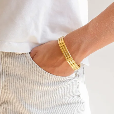 waterproof armband in verguld staal - OCEANA