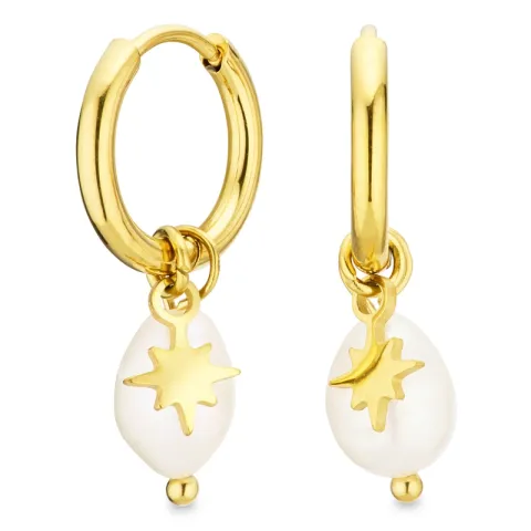 waterproof parel creool in verguld staal - OCEANA