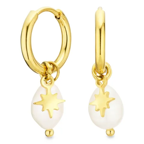 waterproof parel creool in verguld staal - OCEANA