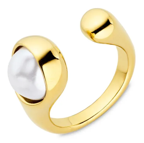 waterproof ring in verguld staal - OCEANA