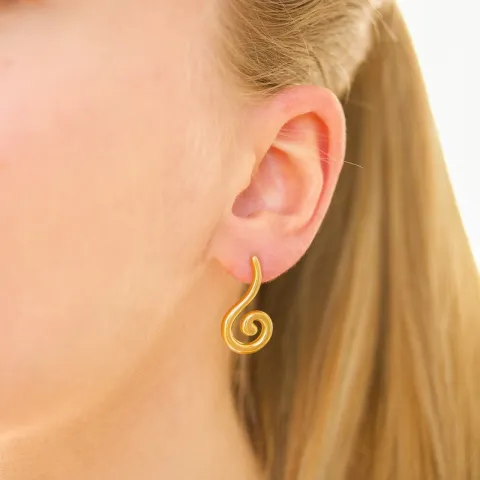 waterproof oorbellen in verguld staal - OCEANA