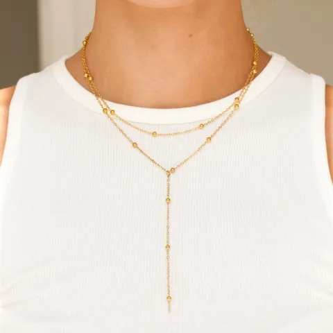 waterproof ketting in verguld staal - OCEANA