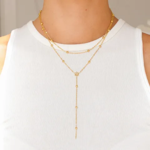 waterproof ketting in verguld staal - OCEANA