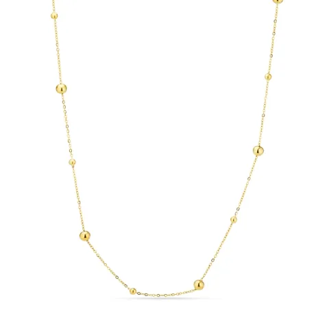 waterproof bolletje ketting in verguld staal - OCEANA