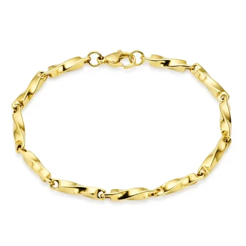 waterproof armband in verguld staal 19 cm x 3 mm  - OCEANA