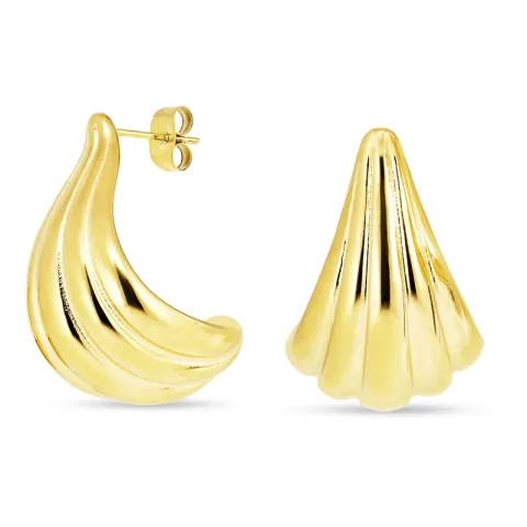 waterproof oorbellen in verguld staal - OCEANA