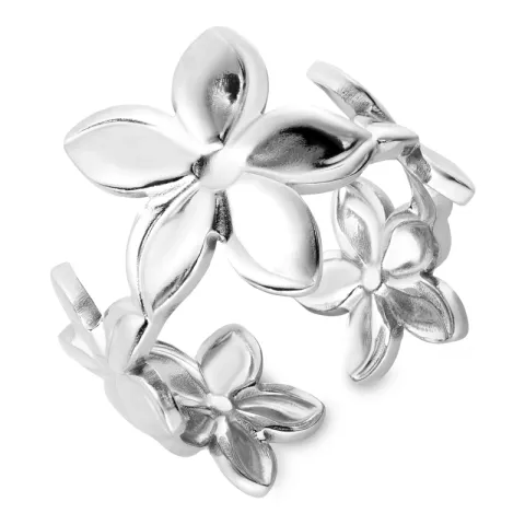 waterproof bloem ring in staal - OCEANA