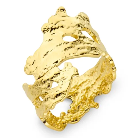 waterproof ring in verguld staal - OCEANA