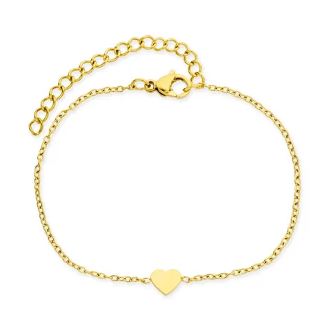 waterproof hart armband in verguld staal - OCEANA