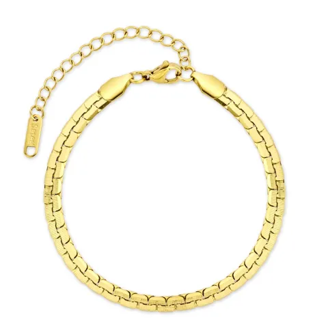 waterproof armband in verguld staal - OCEANA