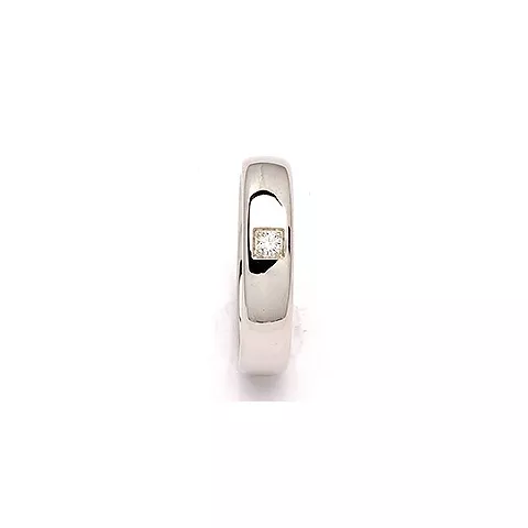 Trouwring in zilver 0,05 ct