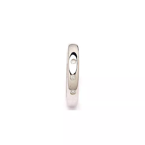 Trouwring in zilver 0,045 ct