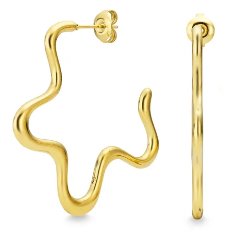 waterproof oorbellen in verguld staal - OCEANA