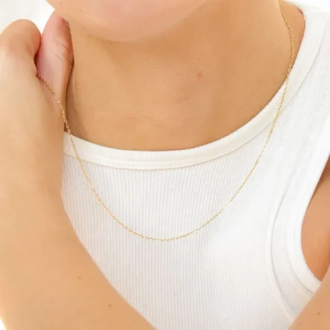 waterproof ketting in verguld staal 45 cm x 1,4 mm  - OCEANA