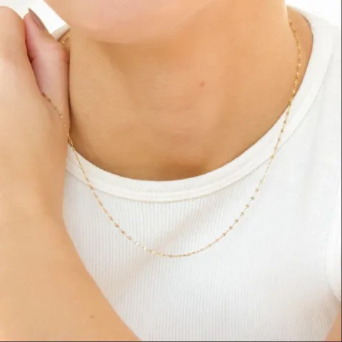 waterproof ketting in verguld staal 45 cm x 1,4 mm  - OCEANA