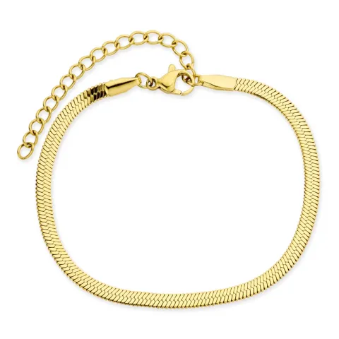 waterproof slangenarmband in verguld staal  x 3 mm  - OCEANA