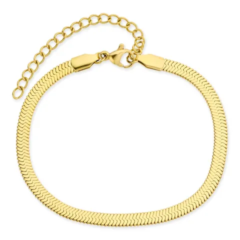 waterproof slangenarmband in verguld staal  x 3,7 mm  - OCEANA