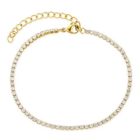 waterproof zirkoon armband in verguld staal - OCEANA