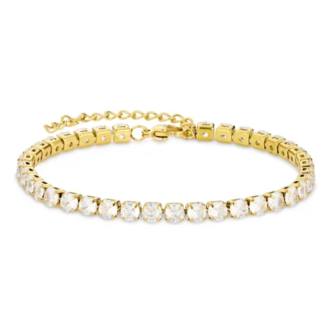 waterproof zirkoon armband in verguld staal - OCEANA