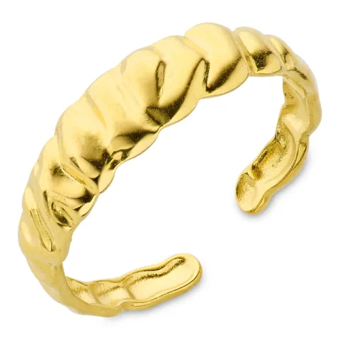 waterproof verstelbaar ring in verguld staal - OCEANA