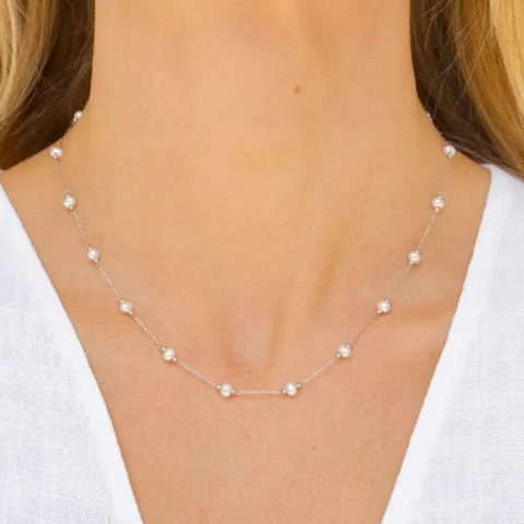 waterproof parel ketting in staal - OCEANA