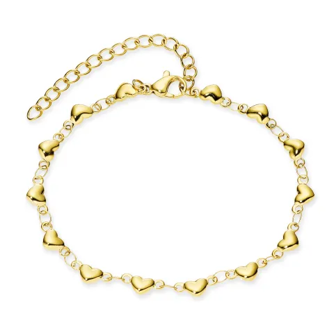 waterproof hart armband in verguld staal - OCEANA