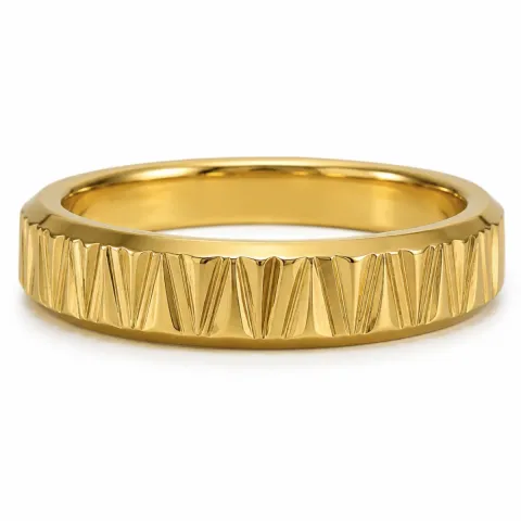 waterproof ring in verguld staal