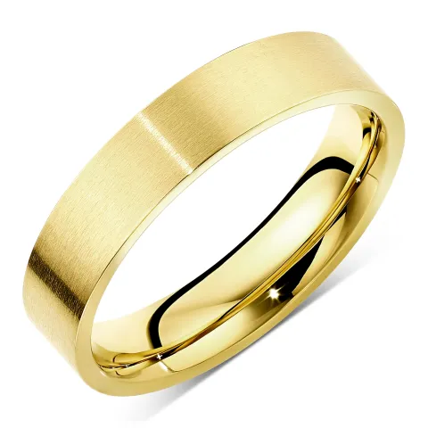 waterproof ring in verguld staal