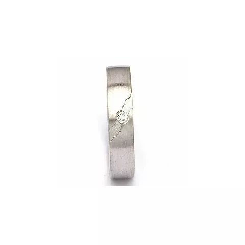 Trouwring in zilver 0,035 ct