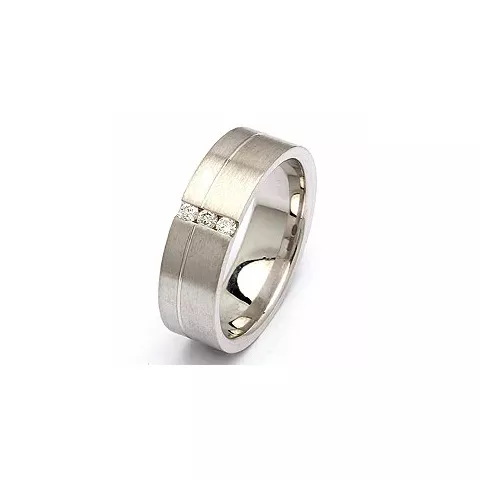 Trouwring in zilver 0,09 ct