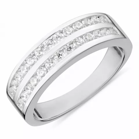 witte ring in gerodineerd zilver