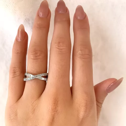 ring in gerodineerd zilver