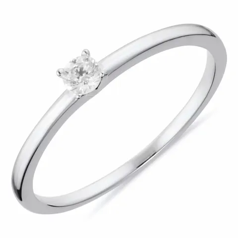 solitaire ring in gerodineerd zilver