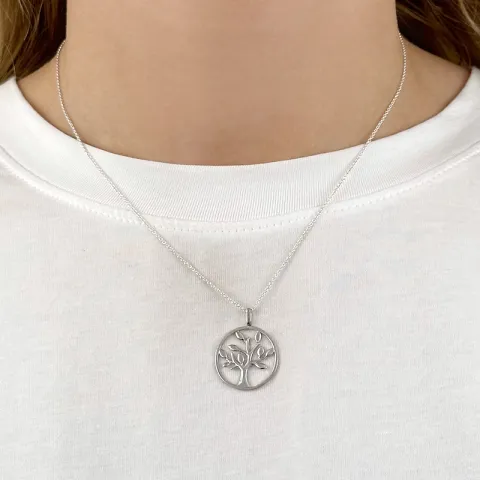 boom van het leven hanger in zilver