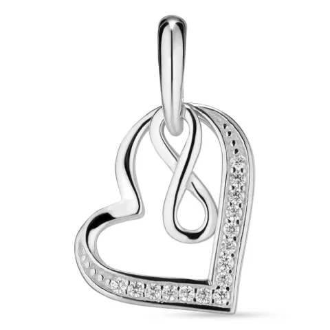 hart infinity zirkoon hanger in zilver