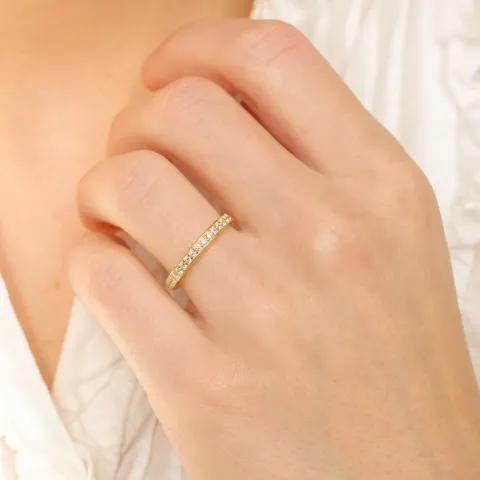 Elegant ring in verguld sterlingzilver