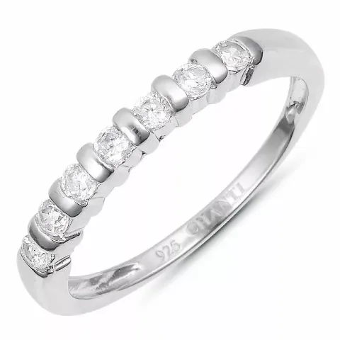 Elegant smal zirkoon ring in zilver