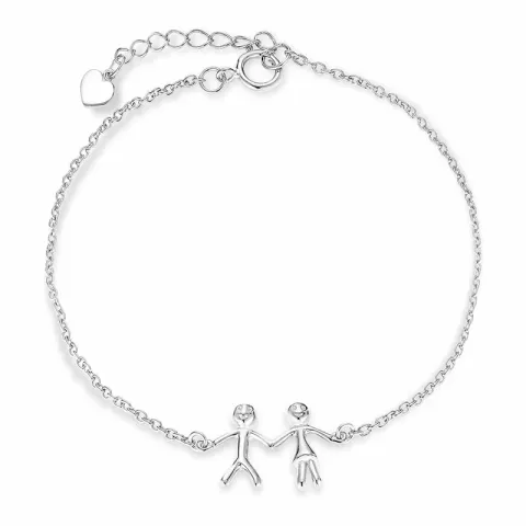 familie armband in zilver