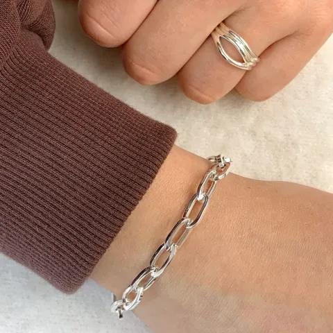ankerarmband in zilver x 6,7 mm