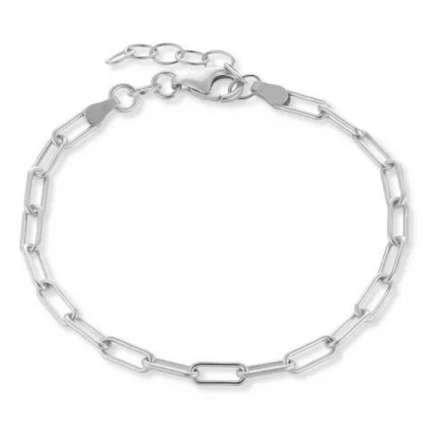armband in zilver 17 plus 3 cm x 3,6 mm