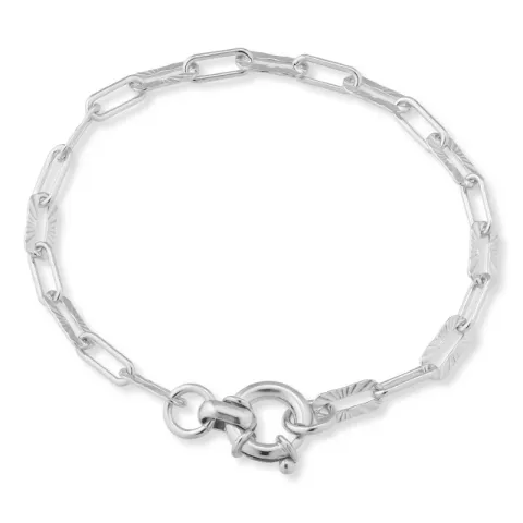 armband in zilver 17, 18cm x 3,5 mm