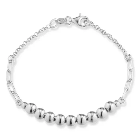 kogelarmband in zilver 17, 18cm x 5,0 mm