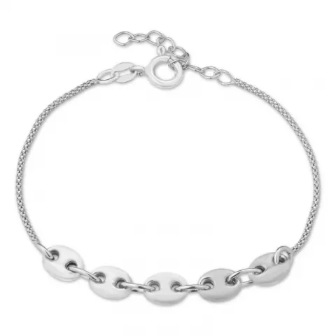 armband in zilver 17 plus 3 cm x 6,0 mm